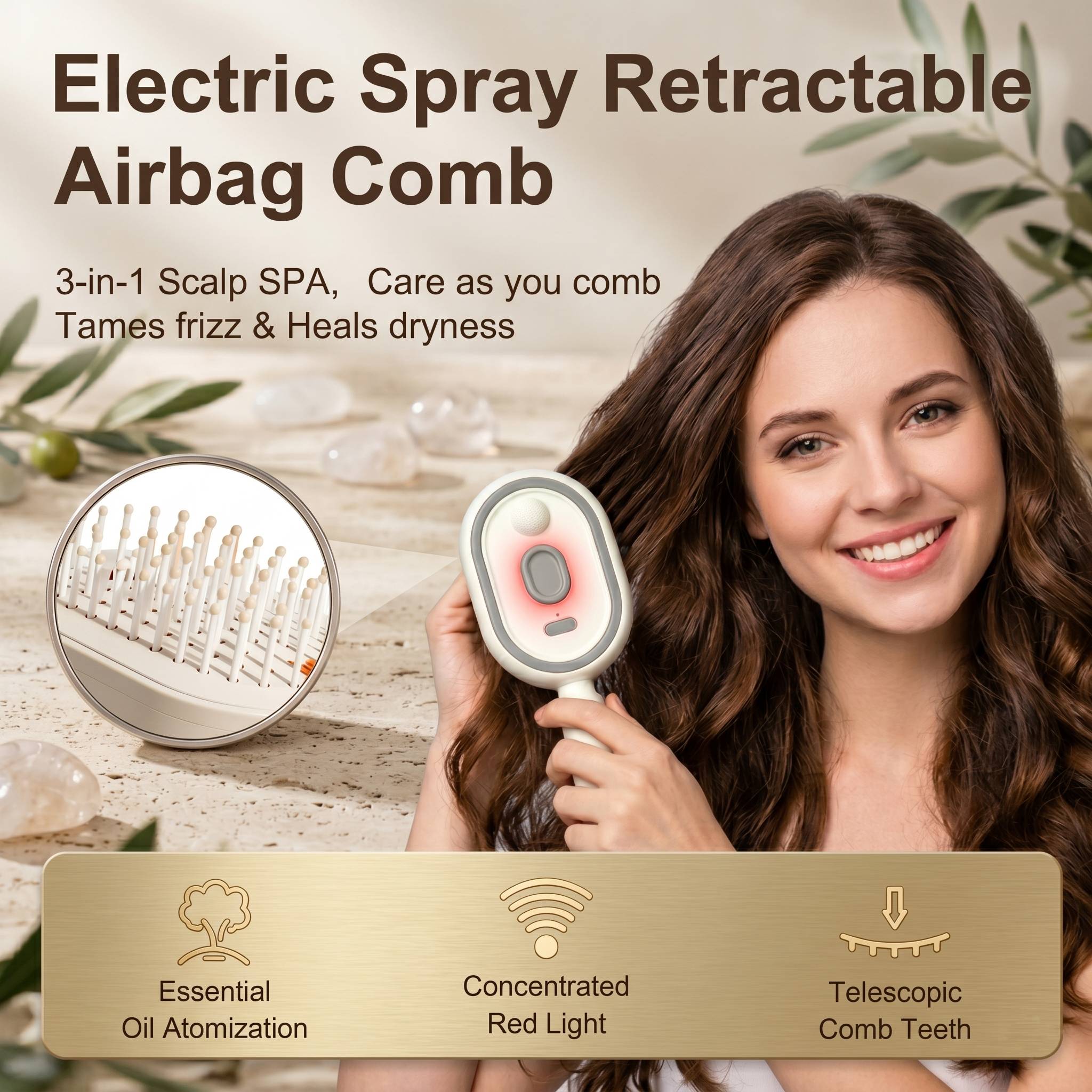 LiosTech™ Multi-Function Hair Mist Spray Comb