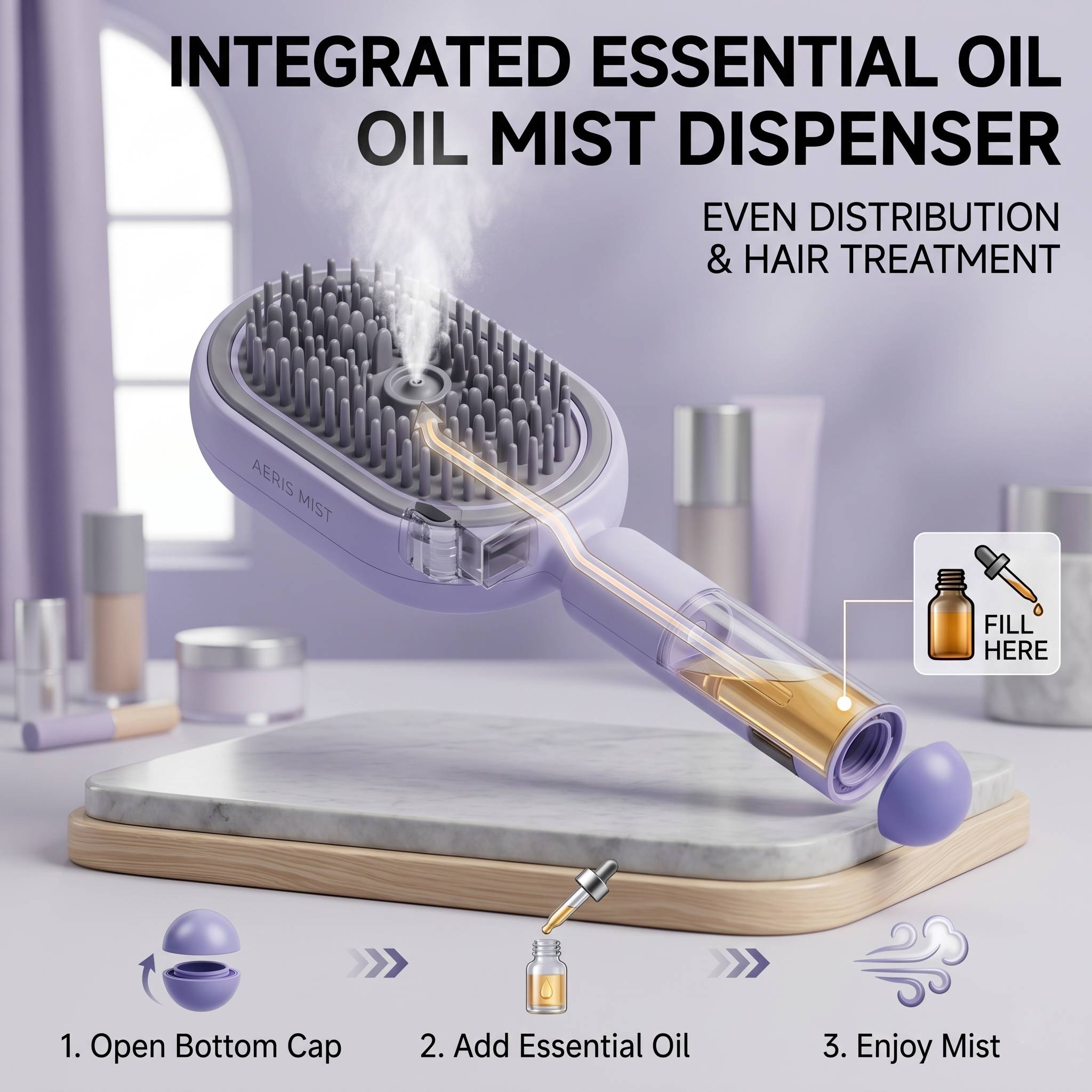 LiosTech™ Multi-Function Hair Mist Spray Comb
